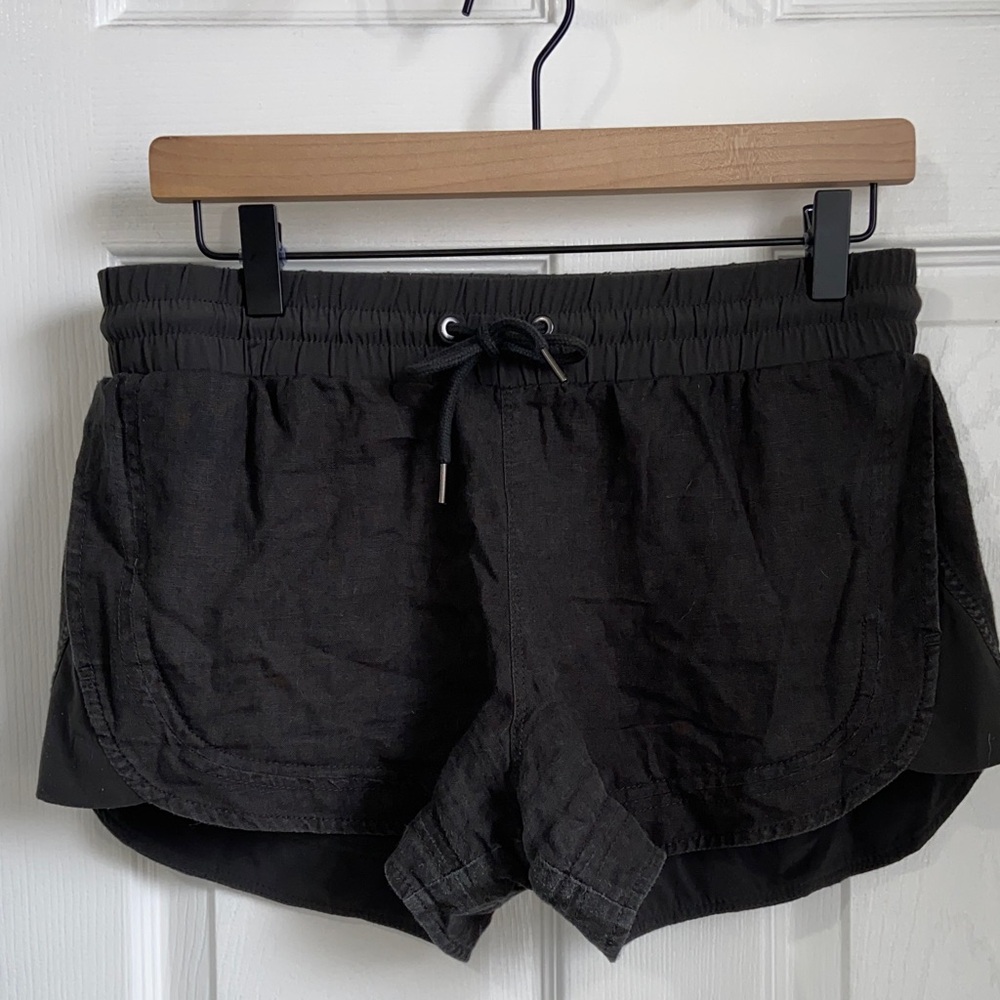 Athleta Linen tie waist short